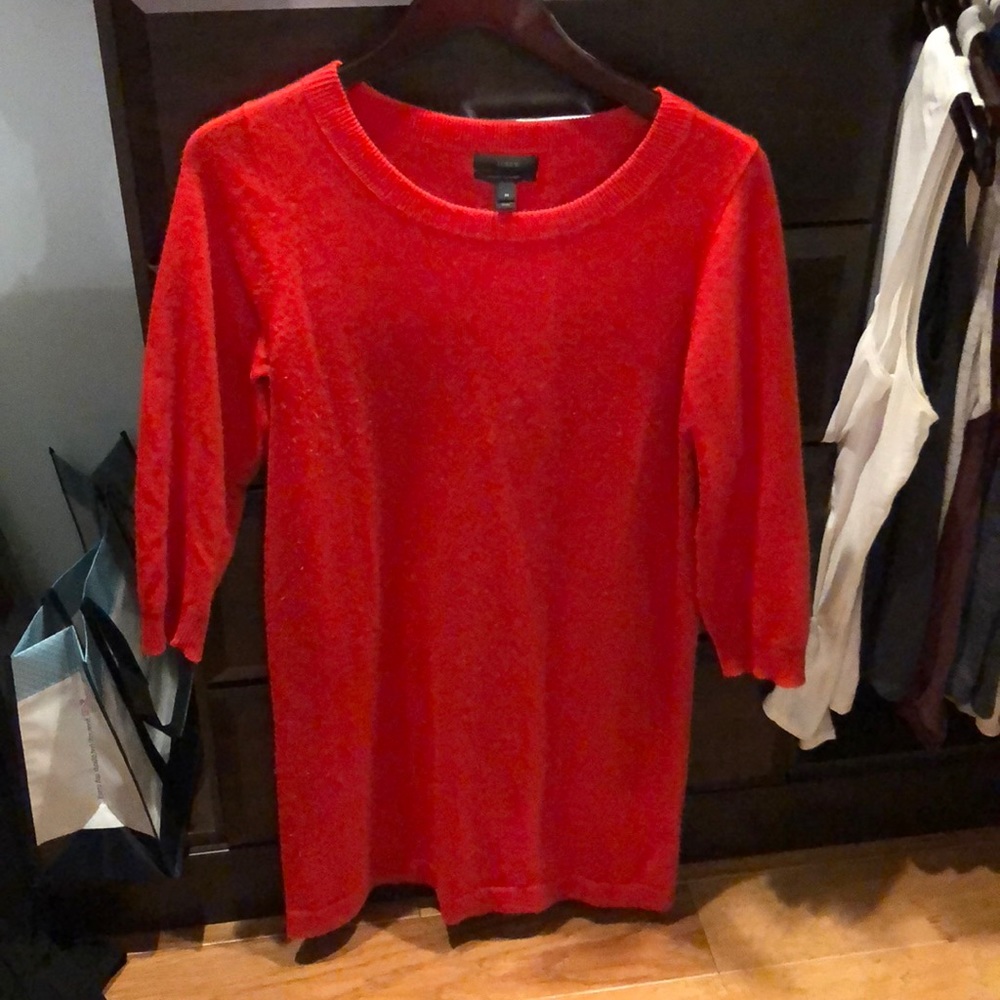 Red Sweater Dress JCrew